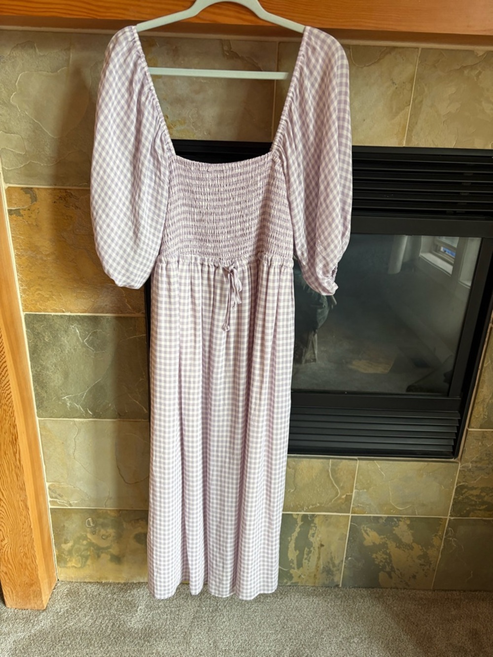 Christy Dawn Puff Sleeve Maxi Dress in Light Lavender